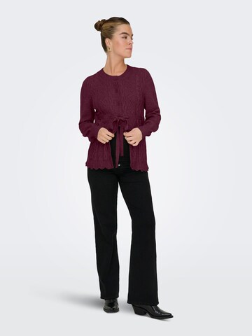 Only Maternity Knit cardigan 'OLMKALLU' in Red