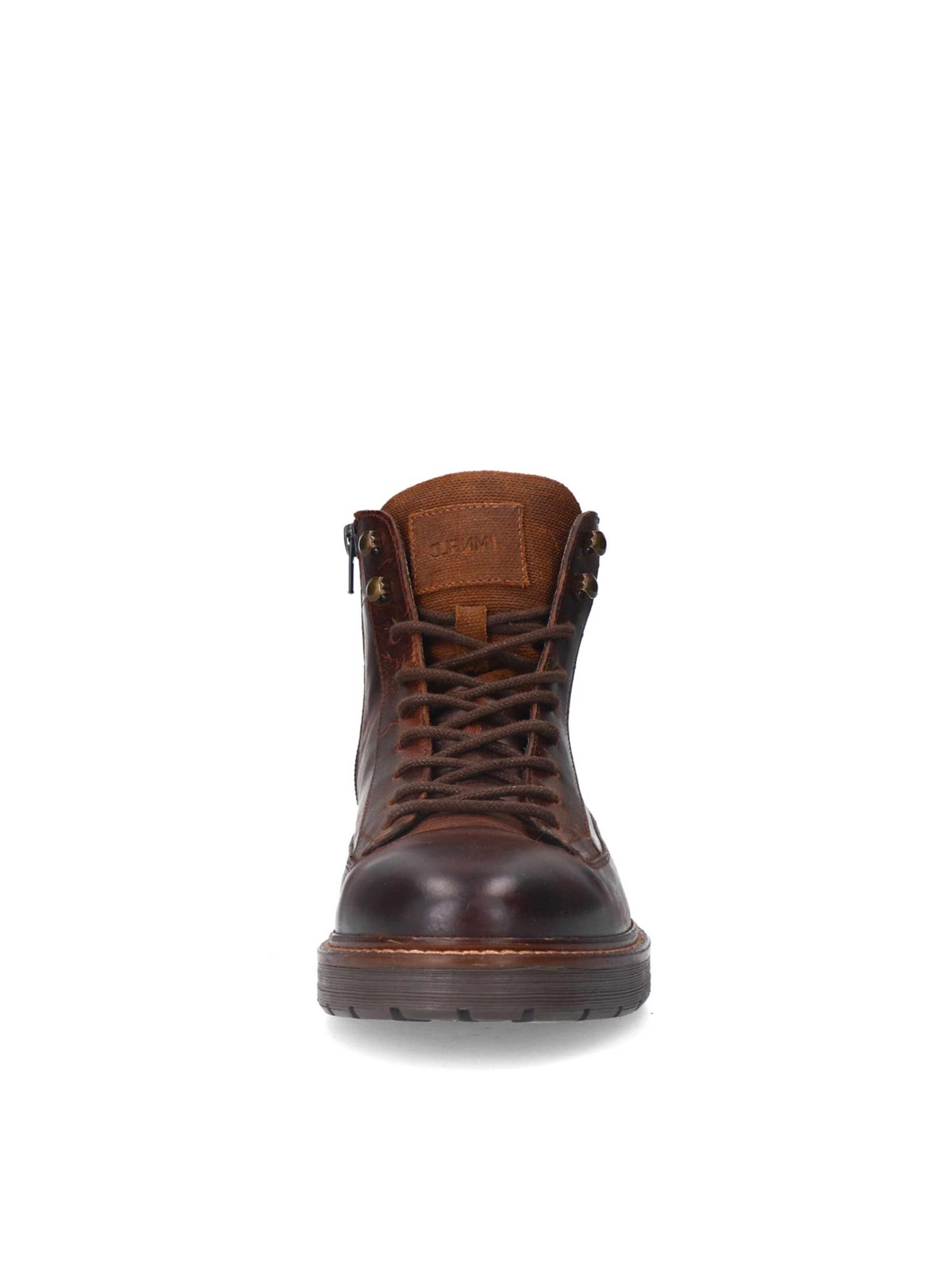 MANFIELD Lace-Up Boots in Brown
