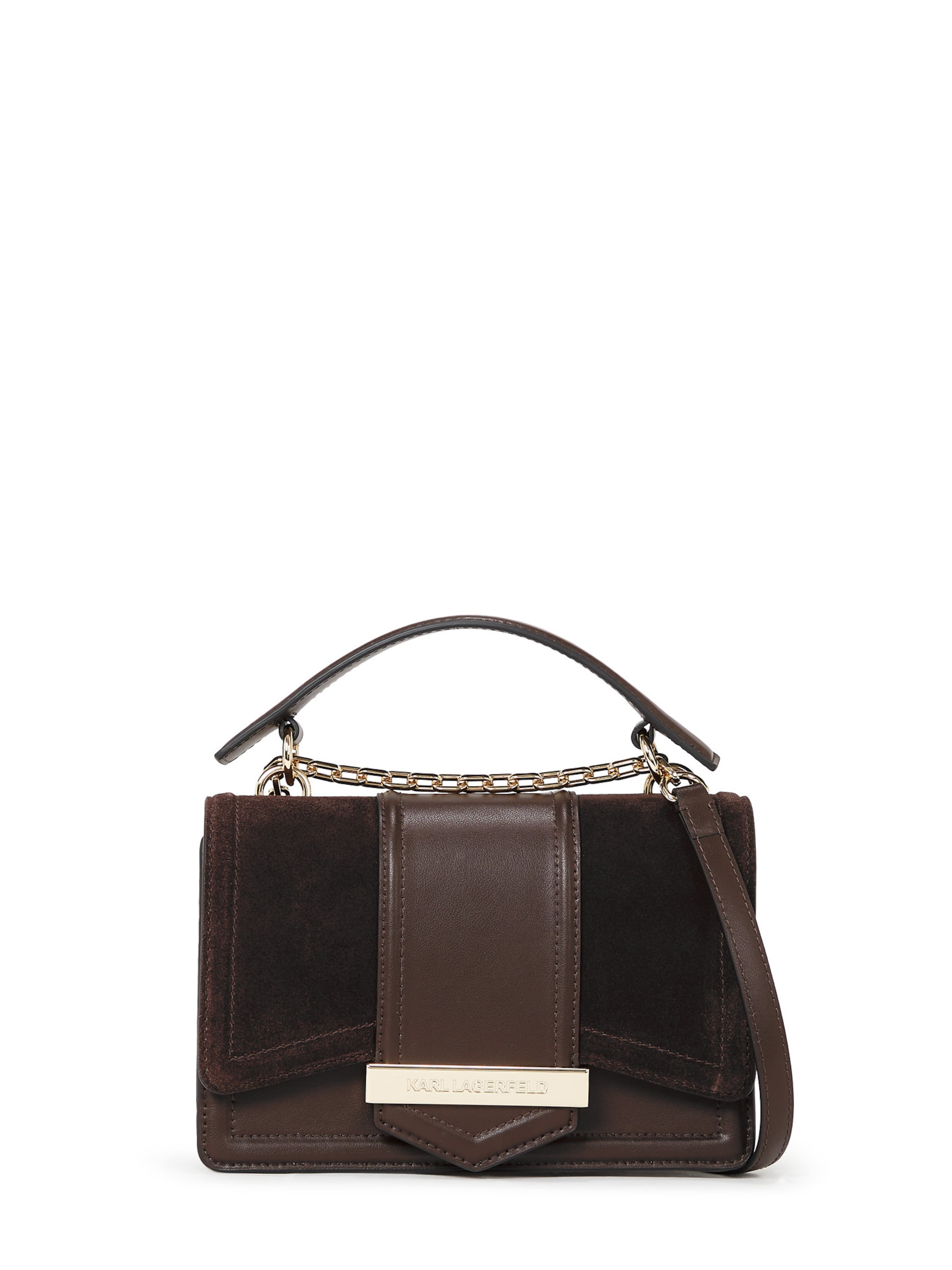 Geantă de umăr Karl Lagerfeld pe ombră / maro închis, Vizualizare produs