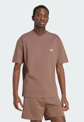 ADIDAS ORIGINALS - Camiseta 'Trefoil Essentials Spacer' en marrón: frente