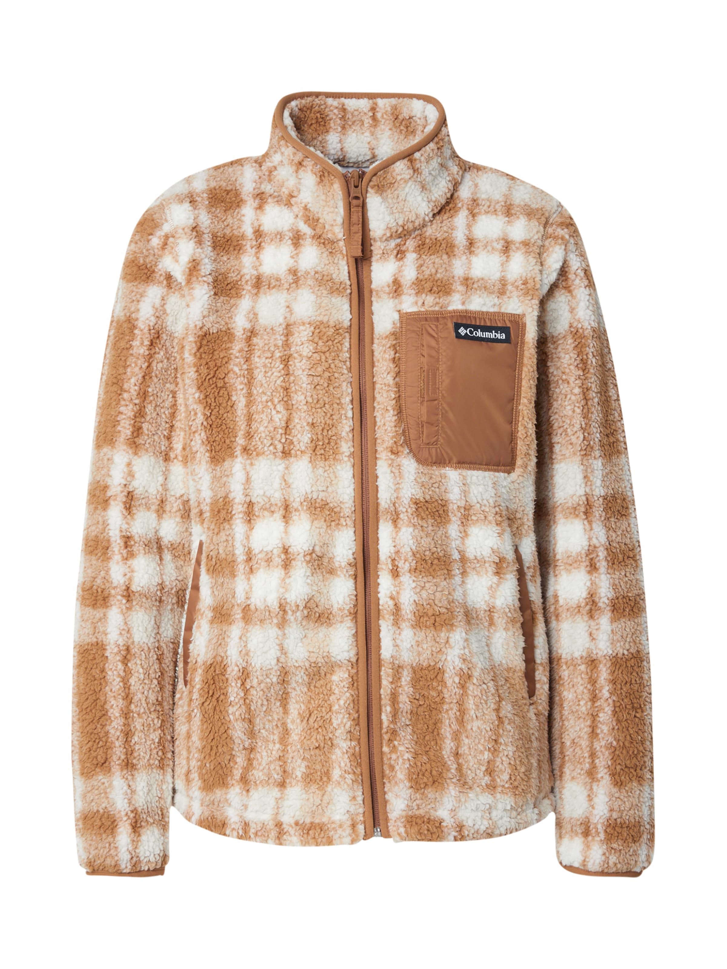 COLUMBIA Funkční fleecová mikina 'West Bend' – hnědá: přední strana