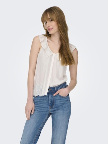 JDY Top in White: front