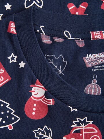 JACK & JONES Tričko 'JJBELL XMAS' – modrá