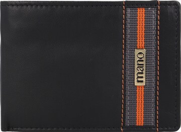 mano Wallet 'Don Leonardo' in Black: front