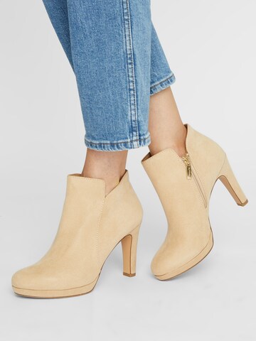 TAMARIS Ankle Boots in Beige: front