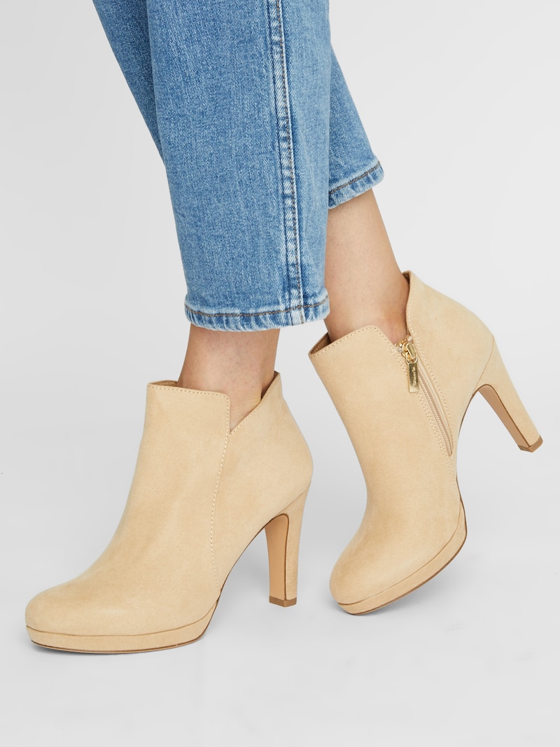 Heeled Ankle Boots TAMARIS Heeled ankle boots Light Beige