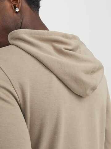 JACK & JONES Zip-Up Hoodie 'Air' in Beige