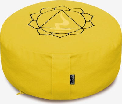 Yogishop Meditationskissen 'Chakras ' Ø 36Cm X 15Cm in gelb / schwarz, Produktansicht