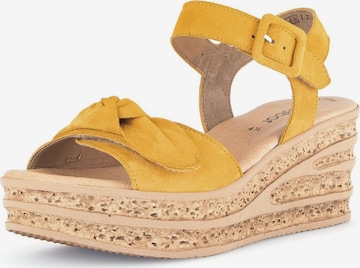 GABOR Sandals in Yellow: front