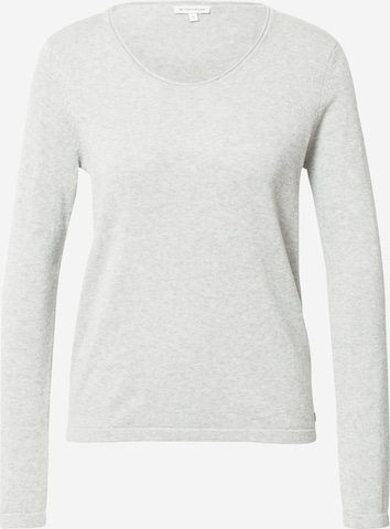 TOM TAILOR Sweater in White: front