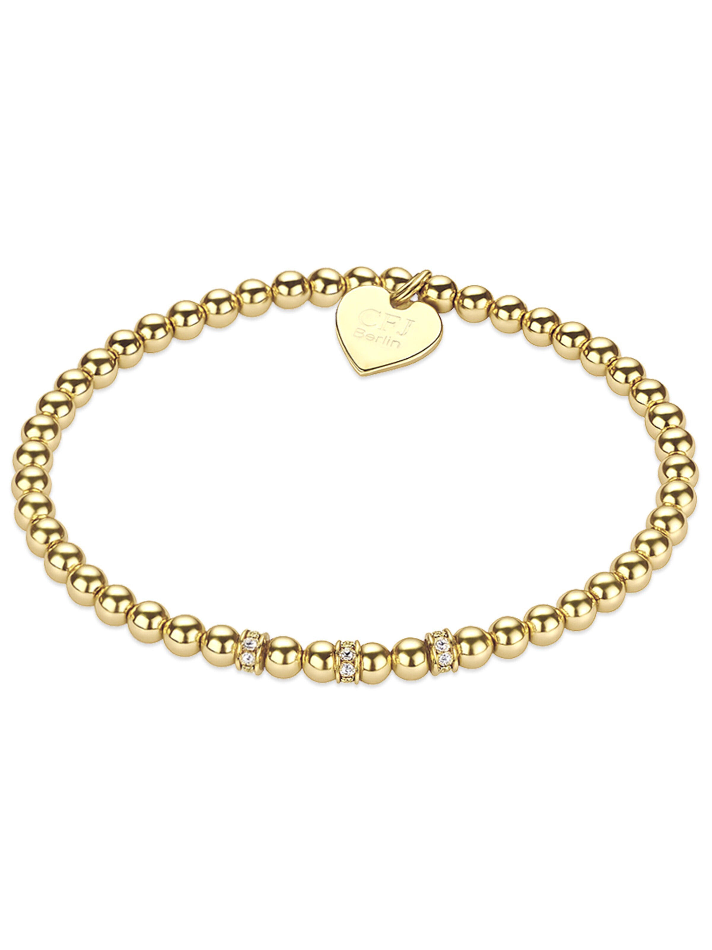 CLASSYANDFABULOUS Jewelry Bracelet 'IZZARA' in Gold: front