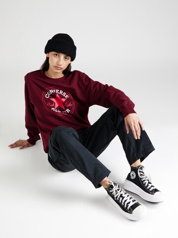 Sweat-shirt 'CONVERSE GO-TO ALL STAR' CONVERSE en rouge