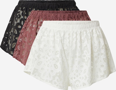 Pantaloni de pijama Gilly Hicks pe roșu burgundy / negru / alb, Vizualizare produs