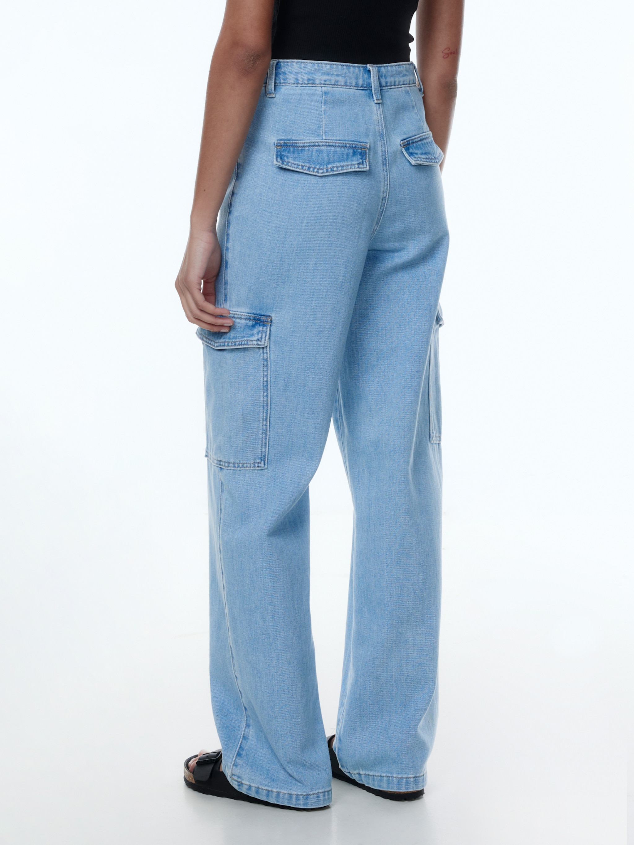 EDITED Producten Cargojeans 'Nalu' Blauw denim