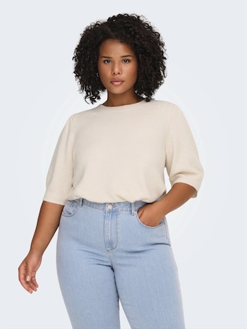 Pull-over 'CARRica' ONLY Carmakoma en beige : devant
