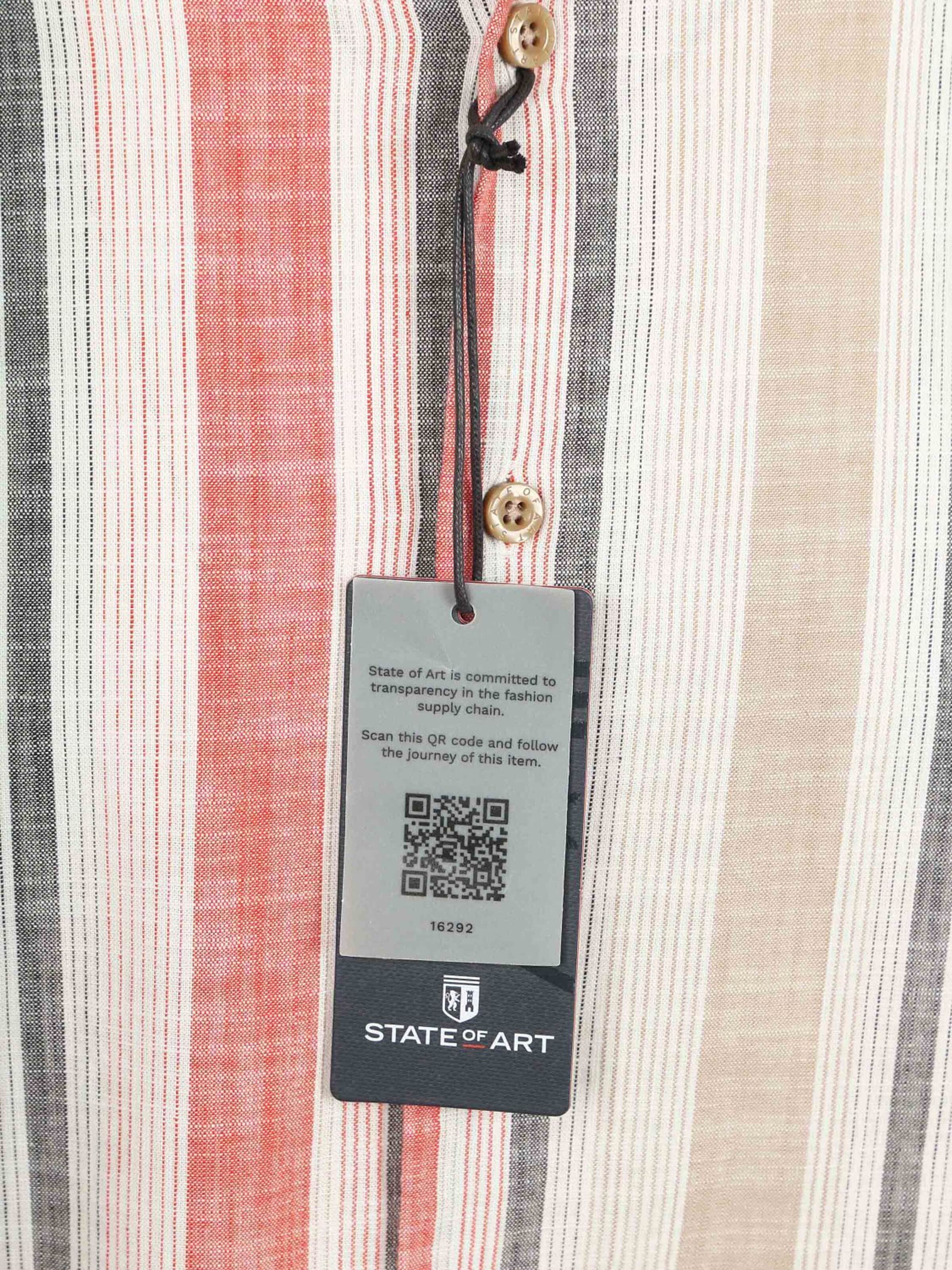 State of Art Regular fit Button Up Shirt in Beige