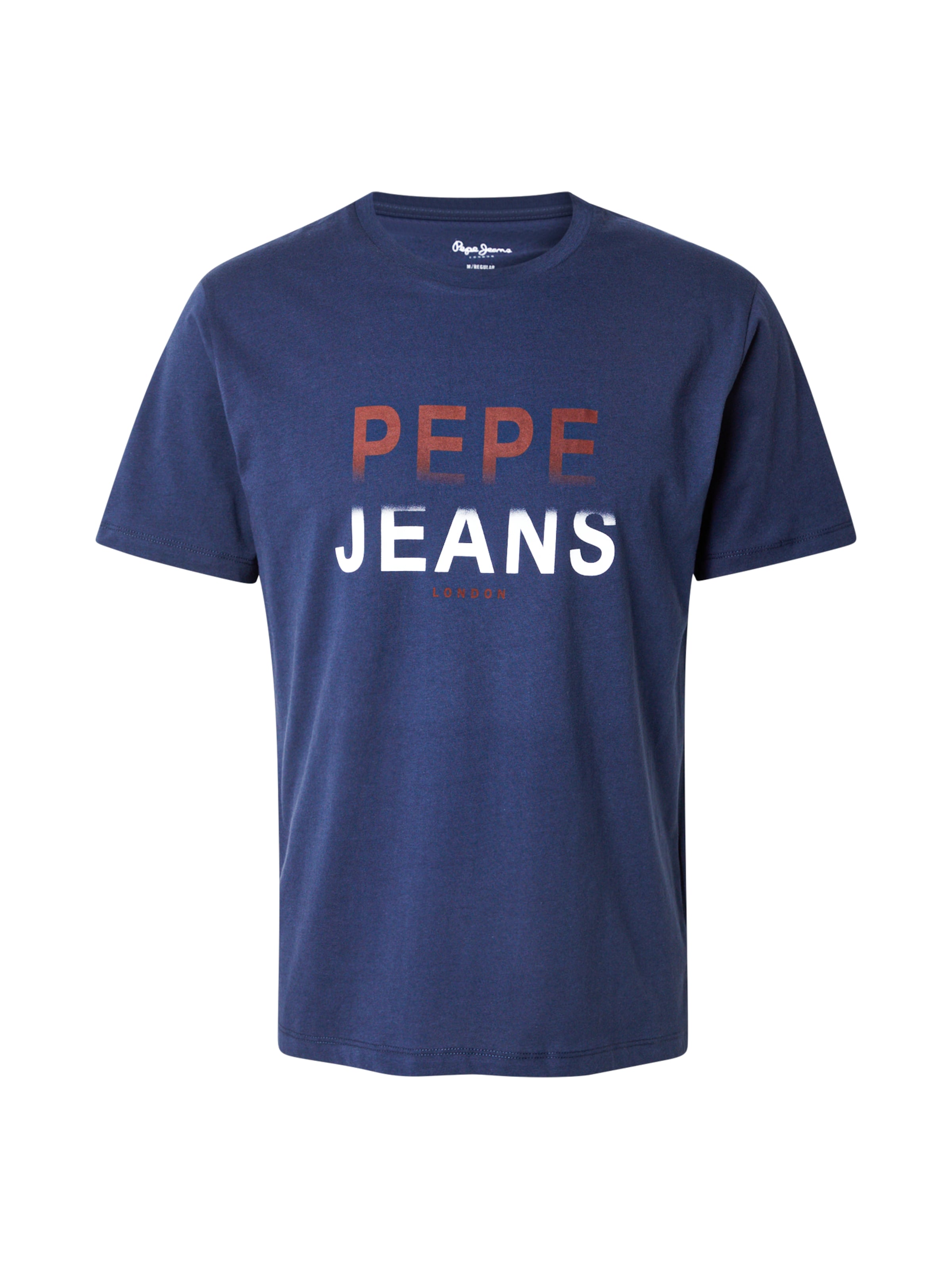 Tricou de la Pepe Jeans pe albastru: față