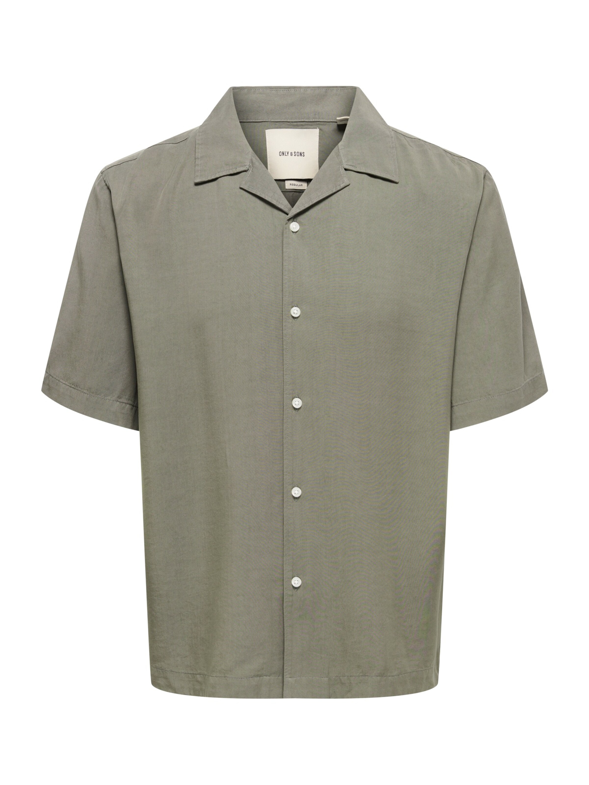 Only & Sons Средняя посадка Рубашка 'ONSPERU' в Серый: спереди