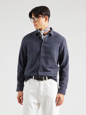 BLEND - Ajuste confortable Camisa en azul: frente