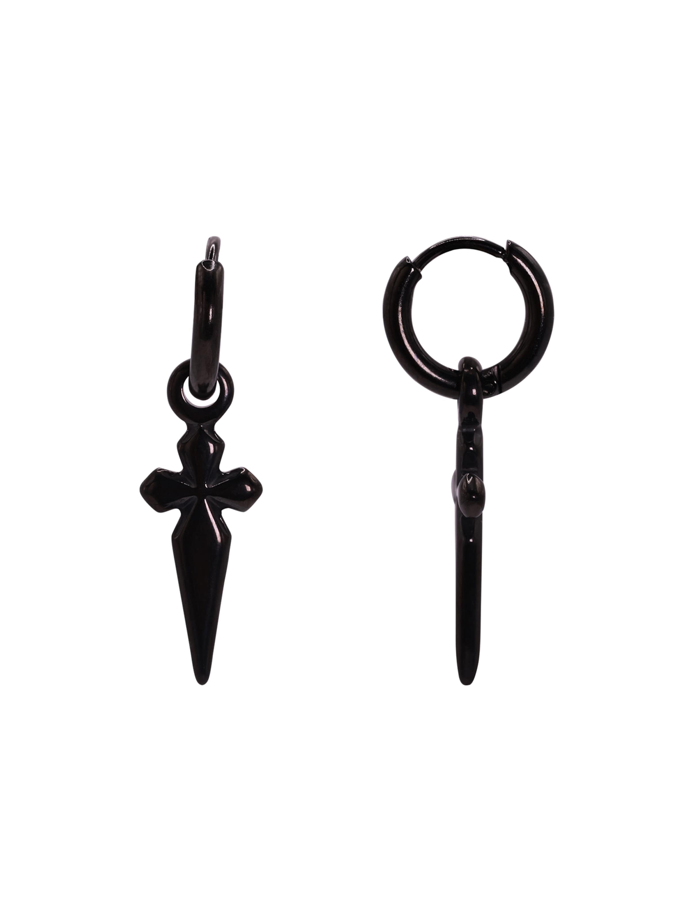 Boucles d'oreilles 'Horus' Heideman en noir