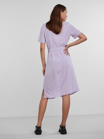 PIECES Shirt Dress 'Oliva' in Purple