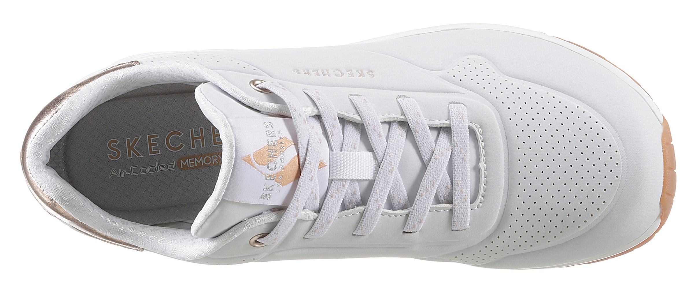 SKECHERS Nizke superge | bela barva
