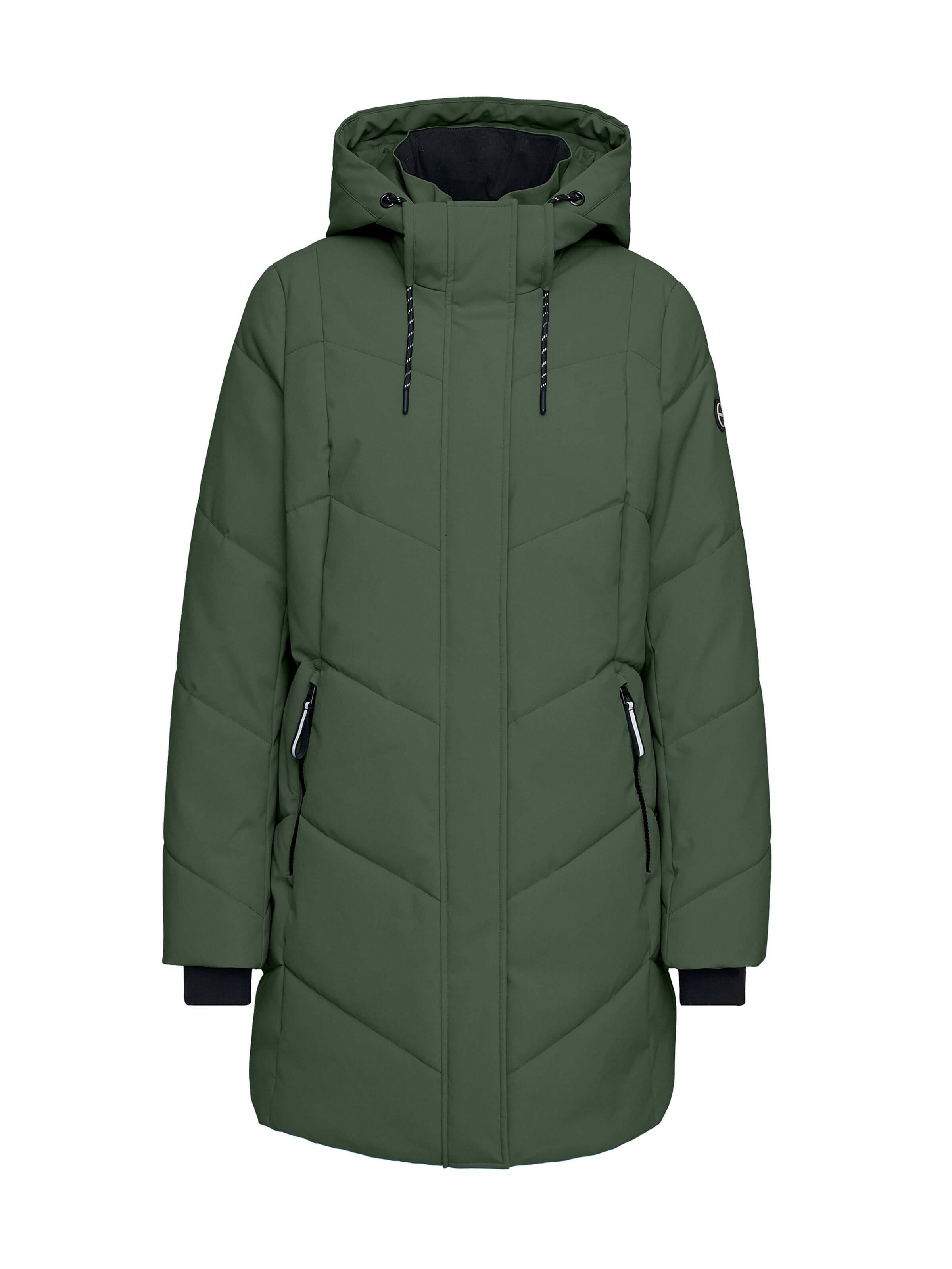 MANISA Winter coat 'Regenjacke' in Green: front