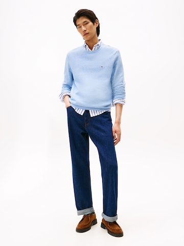 Pulover 'ESSENTIAL' de la TOMMY HILFIGER pe albastru