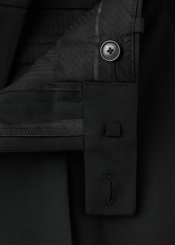 MANGO MAN Loose fit Pleat-Front Pants in Black