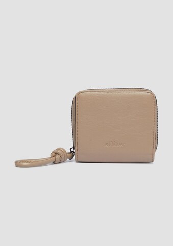 s.Oliver Wallet in Beige: front