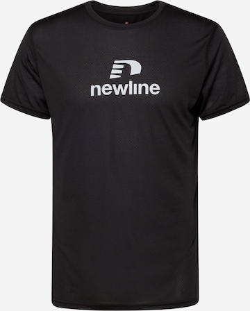 Newline Funkcionalna majica 'HENDERSON' | črna barva: sprednja stran