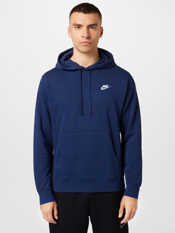 Nike Sportswear Regular fit Суичър 'Club' в синьо: отпред