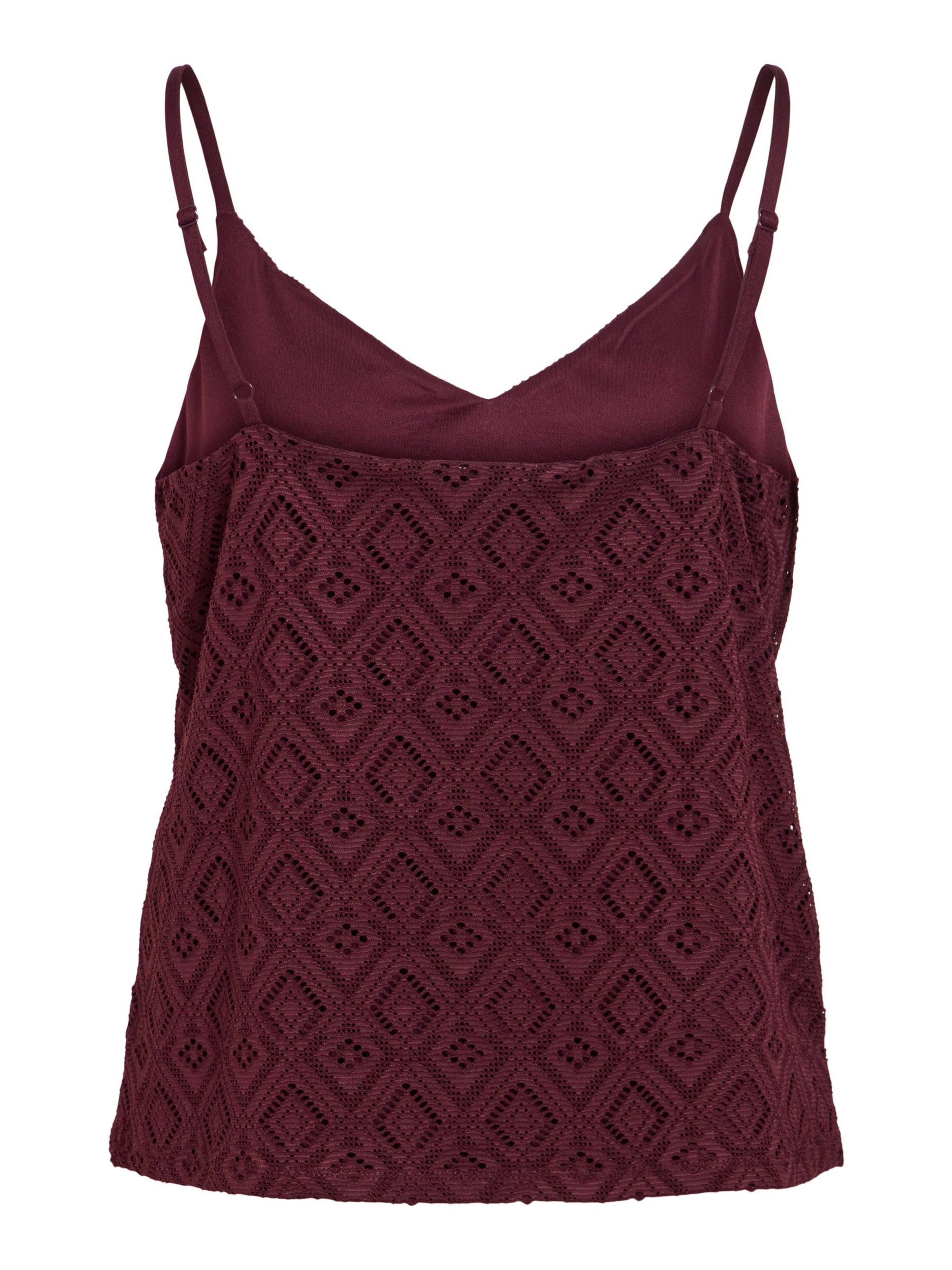 VILA Top 'VINusa' in Red