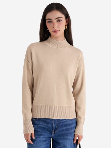 Pull-over Imily Bela en beige : devant