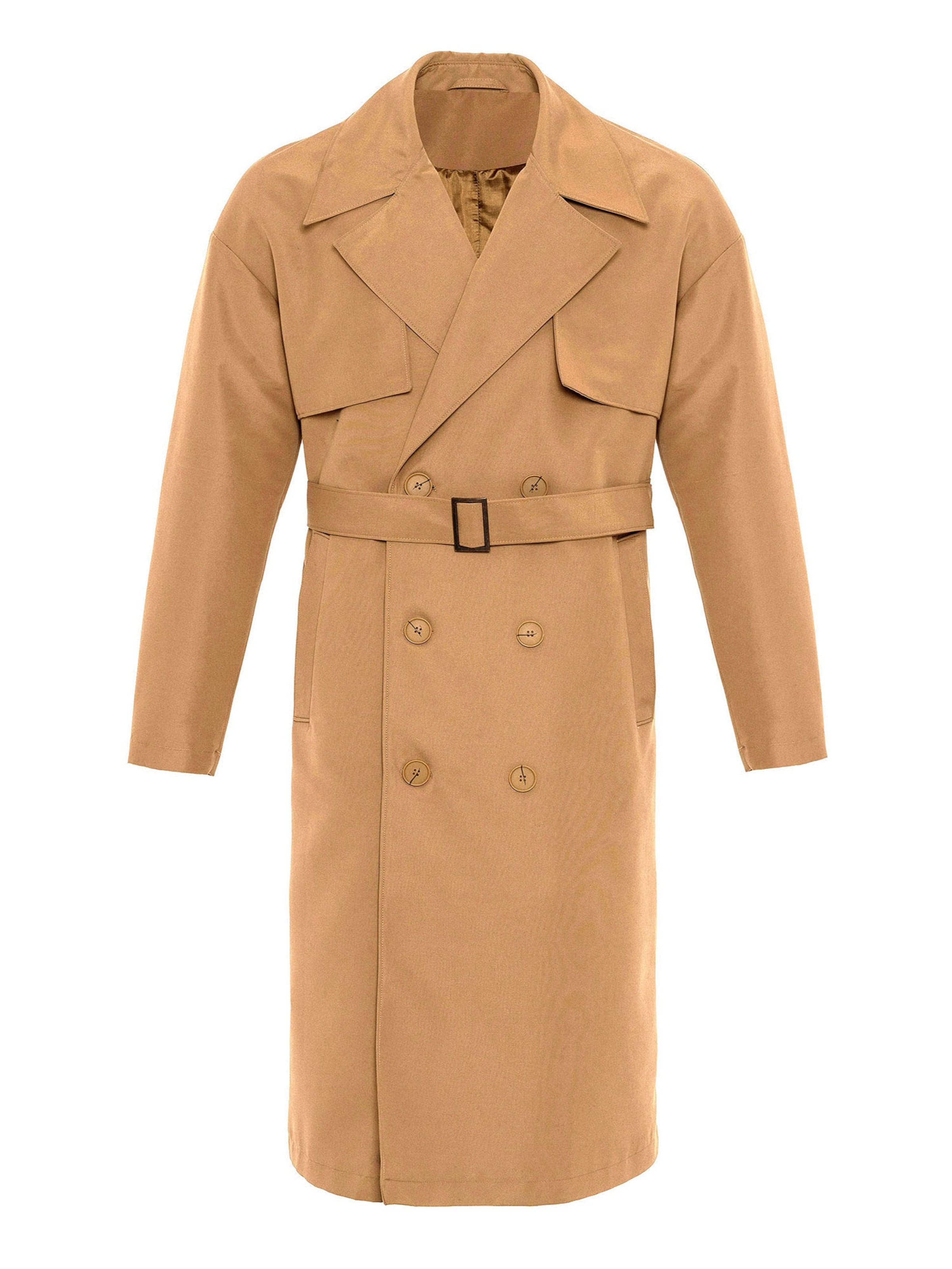 Antioch - Sobretudo meia-estação em bege: frente