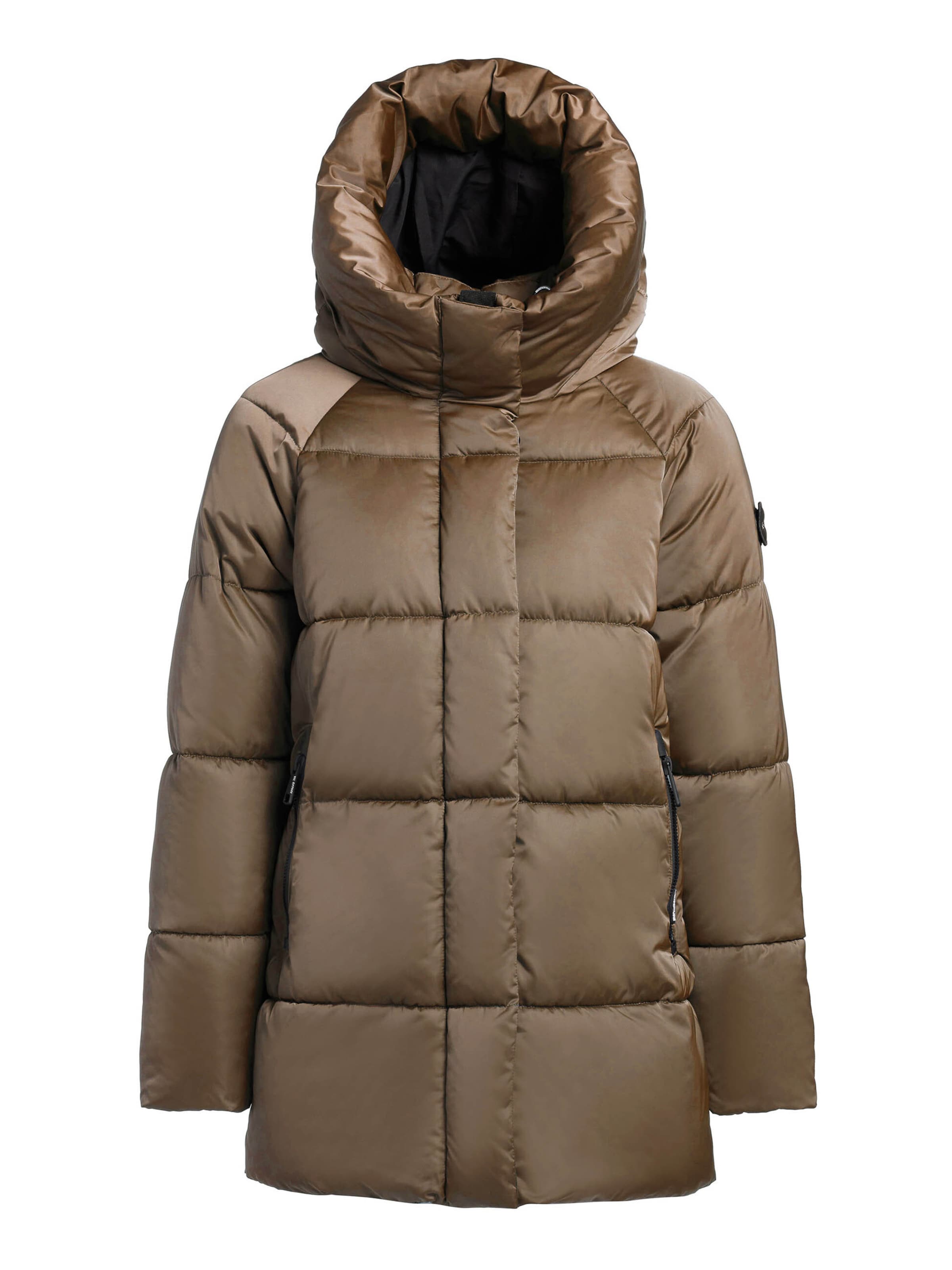 khujo Zimní bunda 'Suda' – šedá: přední strana