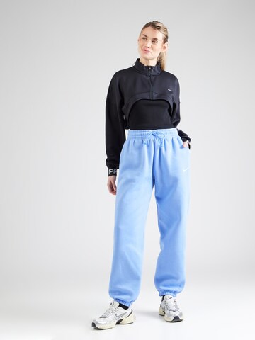 Nike Sportswear Loosefit Kalhoty 'Phoenix Fleece' – modrá