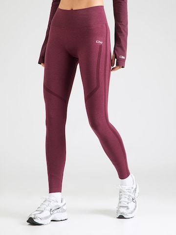 raudona ICANIWILL Siauras Sportinės kelnės 'Rush': priekis