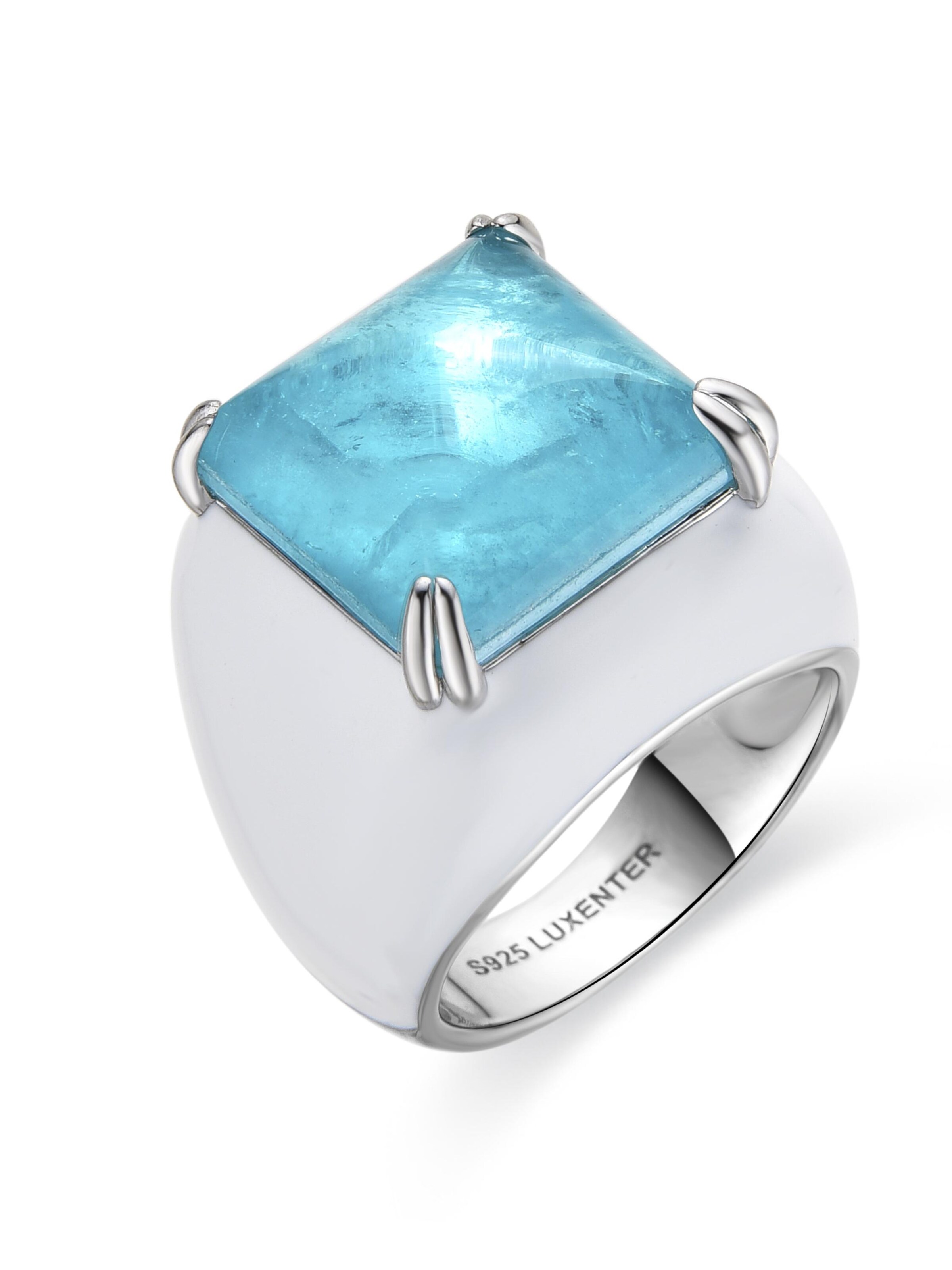 Anello 'ZADSI' Luxenter di colore blu cielo / argento, Visualizzazione prodotti