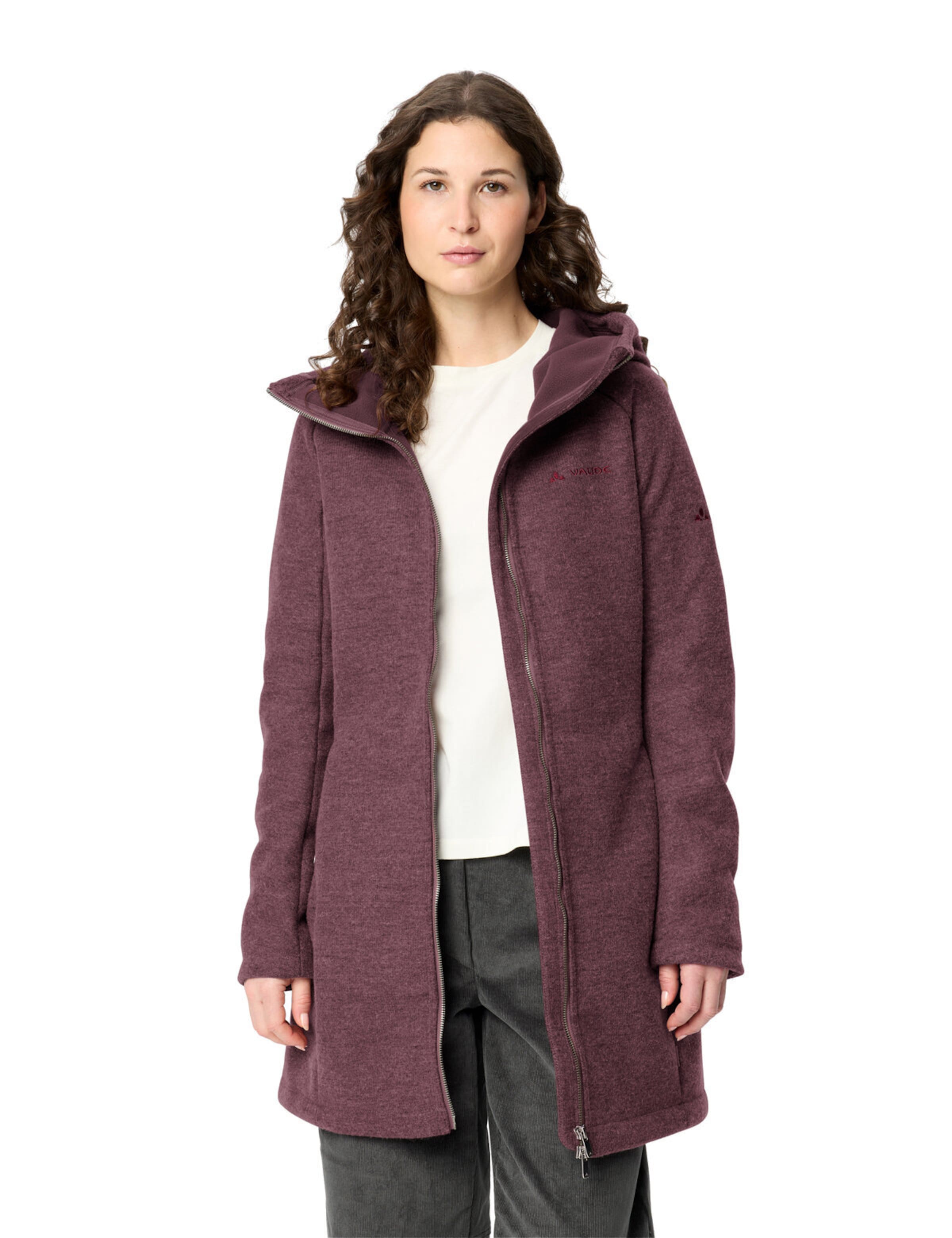 VAUDE Functionele fleece jas 'Tinshan III' in Rood