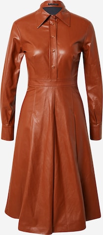 Robe-chemise Sisley en marron : devant