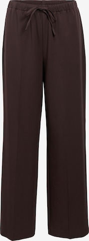 OBJECT - Pierna ancha Pantalón de pinzas 'OBJLisa' en marrón: frente