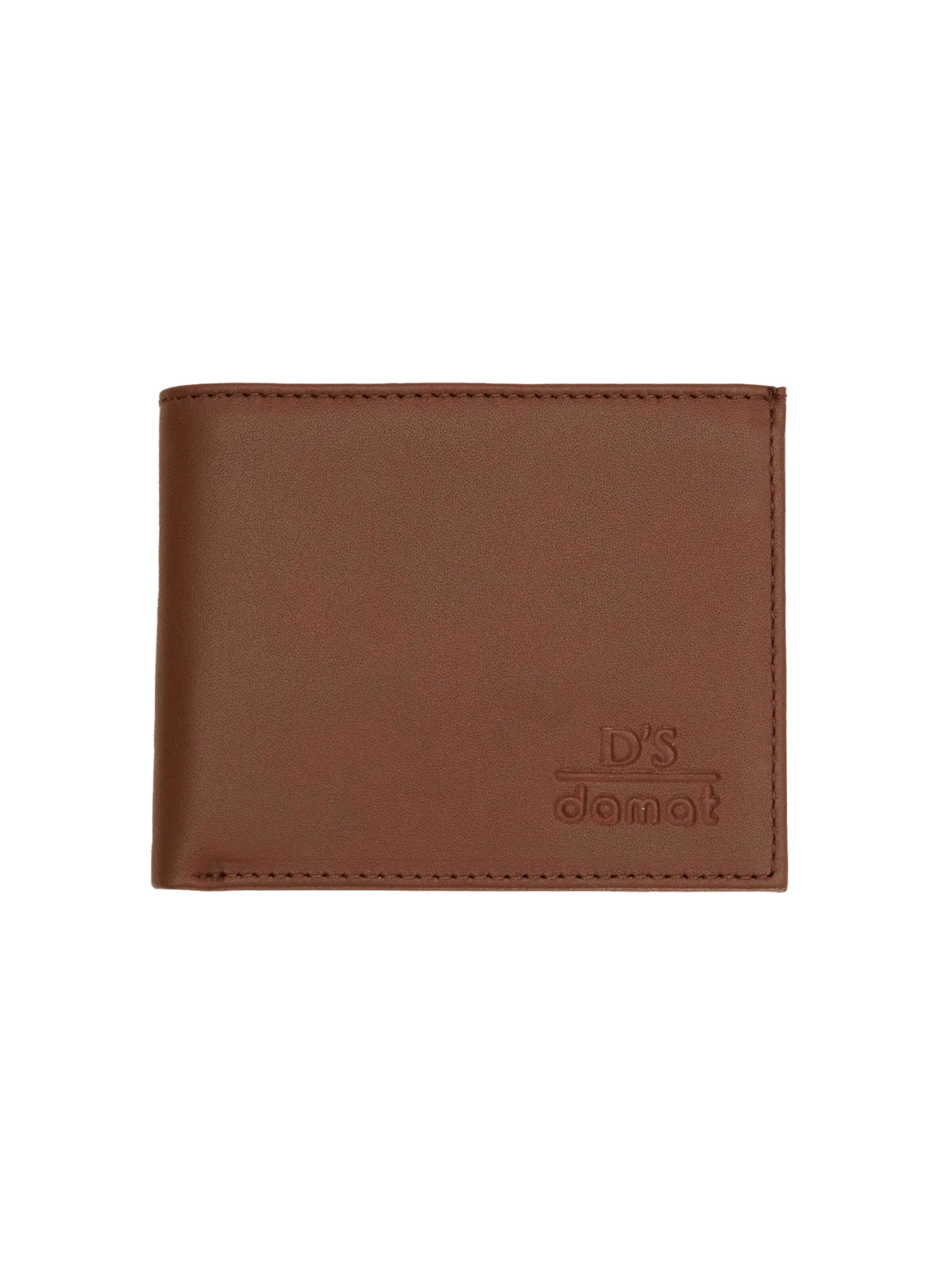 D’S Damat Wallet in Brown: front
