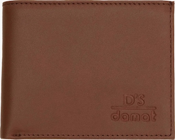 D’S Damat Wallet in Brown: front