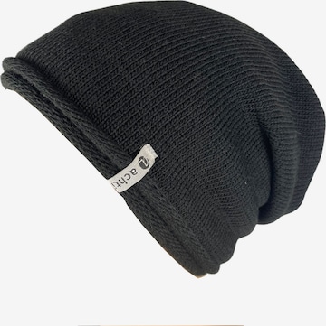 Kumixi Mütze in Schwarz: Vorderseite