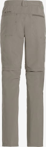 VAUDE Regular Workout Pants 'Farley ZO V' in Beige