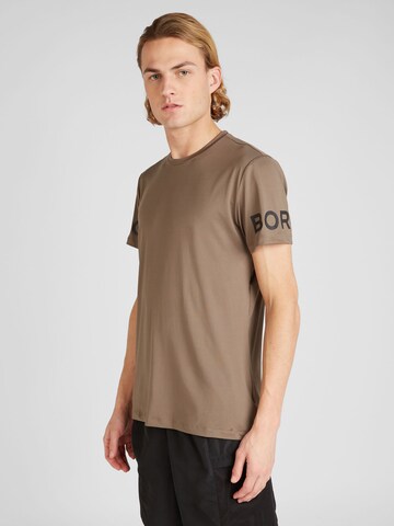 BJÖRN BORG Performance shirt in Brown