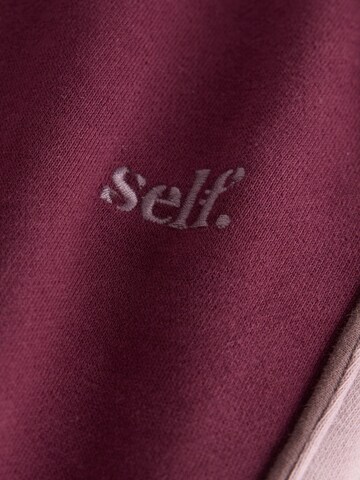 self. Wide Leg Hose in Rot