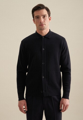 SEIDENSTICKER Knit cardigan in Blue: front