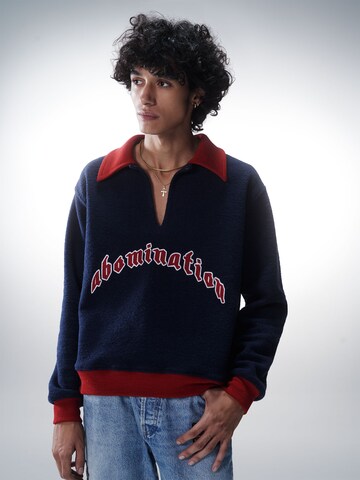 Luka Sabbat for ABOUT YOU Pulover 'Ivan' | modra barva: sprednja stran